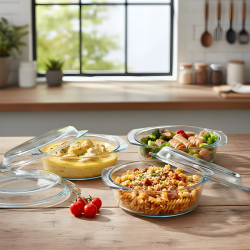 Pyrex Pot Set - 3 Pcs